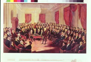 The Virginia Constitutional Convention, 1830 (w/c on paper) The Virginia Constitutional Convention, 1830 (w/c on paper)