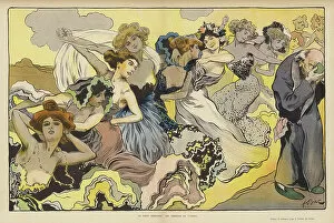Fin De Siecle Gallery: Virtue Disdaining the Gifts of Love (colour litho)