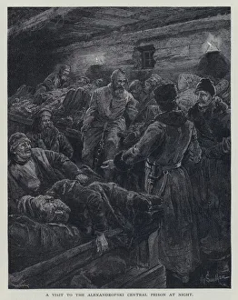 A visit to the Alexandrofski Central Prison at Night (litho) A visit to the Alexandrofski Central Prison at Night (litho)
