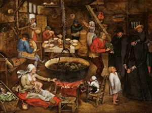 Visit to a Farmhouse, 1620-30 (oil on panel)