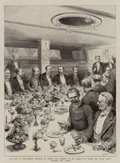 His Majesty Gallery: The Visit of the German Emperor to Cowes, the Banquet to His Majesty on Board the Royal Yacht