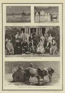 Poona Gallery: The Visit of HRH the Duke of Clarence and Avondale to India, 1890 (b / w photo)