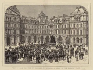 Visit of HRH the Duke of Edinburgh to Liverpool, a Sketch on the Exchange " Visit of HRH the Duke of Edinburgh to Liverpool, a Sketch on the Exchange "