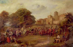 Visit of King James I to Hoghton Tower in 1617 (oil on canvas) Visit of King James I to Hoghton Tower in 1617 (oil on canvas)