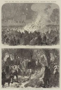 Visit of the Prince and Princess of Wales to Melford Hall, Suffolk (engraving) Visit of the Prince and Princess of Wales to Melford Hall, Suffolk (engraving)