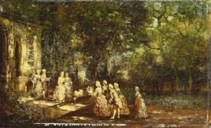 A Visit to the Princess; Visite a la Princesse, c.1860 (oil on panel) A Visit to the Princess; Visite a la Princesse, c.1860 (oil on panel)