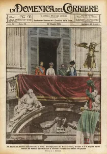 Clapping Gallery: The visit of the Sovereigns of England to Rome (colour litho)