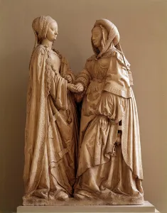 Visitation: Mary visits Elisabeth. Statuette of the Trojan school of the 16th century Visitation: Mary visits Elisabeth. Statuette of the Trojan school of the 16th century