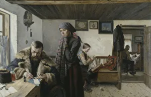 Visite a domicile du docteur - Doctor Home Visit, by Aspelin, Karl (1857-1932). Oil on canvas Visite a domicile du docteur - Doctor Home Visit, by Aspelin, Karl (1857-1932). Oil on canvas