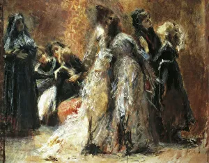 Visiting College, by Tranquillo Cremona (1837-1878), oil on canvas, 126 x158 cm Visiting College, by Tranquillo Cremona (1837-1878), oil on canvas, 126 x158 cm