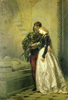 Visiting the tomb of Romeo and Juliet, 1861-1862, by Tranquillo Cremona (1837-1878) Visiting the tomb of Romeo and Juliet, 1861-1862, by Tranquillo Cremona (1837-1878)