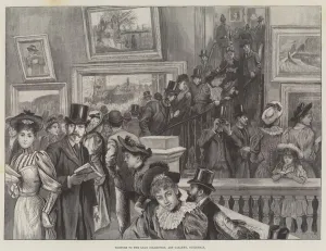Visitors to the Loan Collection, Art Gallery, Guildhall (engraving) Visitors to the Loan Collection, Art Gallery, Guildhall (engraving)