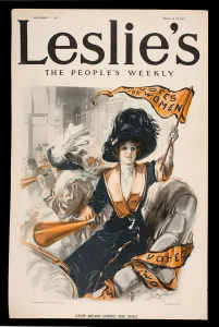 Votes for Women, front cover of Leslie's The People's Weekly Votes for Women, front cover of Leslie's The People's Weekly