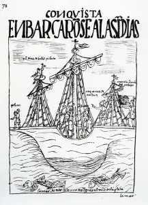 The voyage to the New World taken by Christopher Columbus, Juan Diaz de Solis, Diego de Almagro The voyage to the New World taken by Christopher Columbus, Juan Diaz de Solis, Diego de Almagro