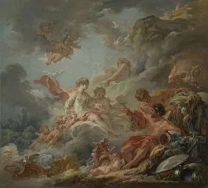Vulcan Presenting Arms to Venus for Aeneas, 1756 (oil on canvas) Vulcan Presenting Arms to Venus for Aeneas, 1756 (oil on canvas)