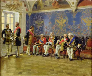 Waiting for an Audience, 1904 (oil on wood) Waiting for an Audience, 1904 (oil on wood)