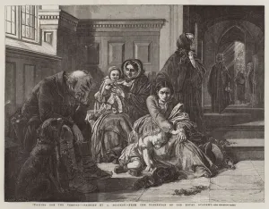 'Waiting for the Verdict,' from the Exhibition of the Royal Academy (engraving) 'Waiting for the Verdict,' from the Exhibition of the Royal Academy (engraving)