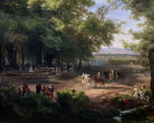 Walk around Mexico City, detail (oil on canvas, 1866) Walk around Mexico City, detail (oil on canvas, 1866)