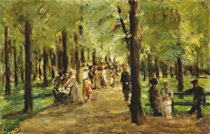 Walkers in the Tiergarten; Spazierganger im Tiergarten, 1918 (oil on canvas) Walkers in the Tiergarten; Spazierganger im Tiergarten, 1918 (oil on canvas)