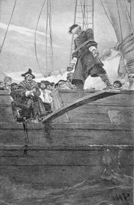 Gangplank Gallery: Walking the plank, engraved by Anderson (engraving)
