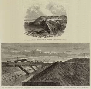 Earthworks Gallery: The War in Denmark, Fortifications of Fredericia (engraving)