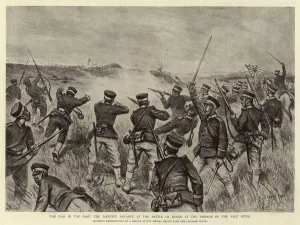 The War in the East, the Japanese Advance at the Battle of Kosan at the Passage of The War in the East, the Japanese Advance at the Battle of Kosan at the Passage of