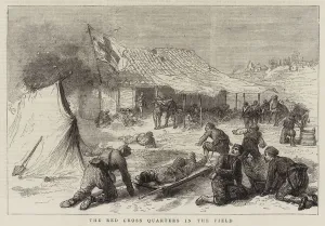 The War in the East, the Red Cross Quarters in the Field (engraving) The War in the East, the Red Cross Quarters in the Field (engraving)