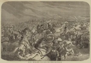 The War, the Final French Cavalry Charge at Sedan checked by the Prussian Fire (engraving) The War, the Final French Cavalry Charge at Sedan checked by the Prussian Fire (engraving)