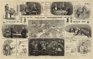 Ambulance Collection: The War Game as played by Volunteer Officers at the Horse-Guards (engraving)