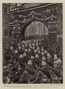 Back from the War, welcoming the Royal Canadians Home at Halifax (litho) Back from the War, welcoming the Royal Canadians Home at Halifax (litho)