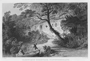 Thomas (after) Allom Gallery: Warkworth Hermitage, Northumberland (engraving)