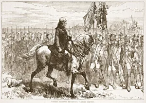 Warren Hastings reviewing Pearse's column, illustration from Cassell' Warren Hastings reviewing Pearse's column, illustration from Cassell'
