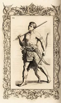 Related Images Collection: Warrior of the Swahili Coast, 16th century. 1859-1860 (engraving)