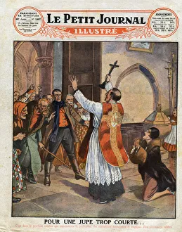 In Warsaw, a wealthy and elegant woman is assaulted by the faithful in a church because she wore a short skirt that In Warsaw, a wealthy and elegant woman is assaulted by the faithful in a church because she wore a short skirt that