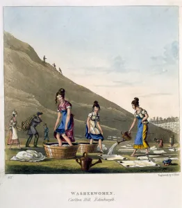 Washerwomen, Calton Hill, Edinburgh, from Airy Nothings Washerwomen, Calton Hill, Edinburgh, from Airy Nothings