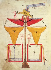 Water Balance, from Book of Knowledge of Ingenious Mechanical Devices by Al-Djazari Water Balance, from Book of Knowledge of Ingenious Mechanical Devices by Al-Djazari