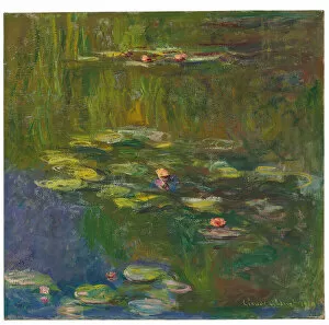 The Water Lily Pond, 1919 (oil on canvas)