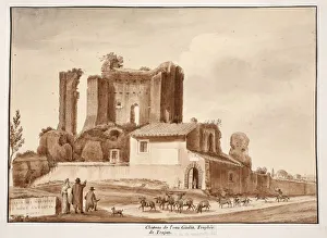 Water tower of the Acqua Julia, 1833 (etching with brown wash) Water tower of the Acqua Julia, 1833 (etching with brown wash)
