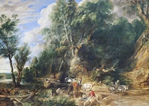 Sir Peter Paul Rubens Gallery: The Watering Place, c.1615-22 (oil on oak)