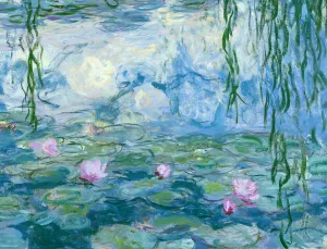 Weeping Willow Gallery: Waterlilies, 1916-19 (oil on canvas) (detail of 161015)