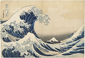 Tsunami Gallery: Under the Wave off Kanagawa, 1831-34 (colour woodblock print)