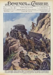 Car Motor Gallery: On the way to Dessie (colour litho)