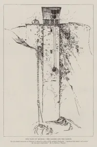 Two Ways up Meteora, the Ladder and the Basket (engraving) Two Ways up Meteora, the Ladder and the Basket (engraving)
