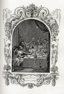 The wedding dinner of Lucrece Borgia (Lucrezia) (1480-1519) The wedding dinner of Lucrece Borgia (Lucrezia) (1480-1519)