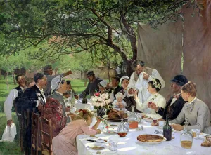 The Wedding Meal at Yport, 1886 (oil on canvas) The Wedding Meal at Yport, 1886 (oil on canvas)