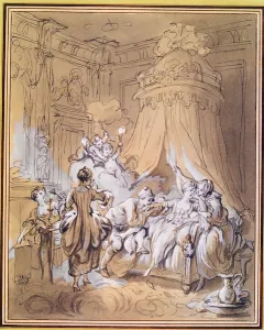 The Wedding Night (watercolour & ink on paper) The Wedding Night (watercolour & ink on paper)