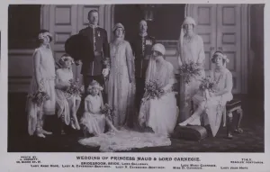 Wedding of Princess Maud and Lord Carnegie (b/w photo) Wedding of Princess Maud and Lord Carnegie (b/w photo)