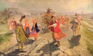 Wedding procession in the Orel region (oil on canvas) Wedding procession in the Orel region (oil on canvas)