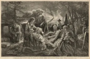 A weird and ghastly incident during the Chicago fire (engraving) A weird and ghastly incident during the Chicago fire (engraving)