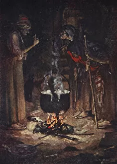 Norman Mills (after) Price Gallery: The Weird Sisters, Macbeth, Act IV Scene 1, illustration from Tales from Shakespeare by Charles